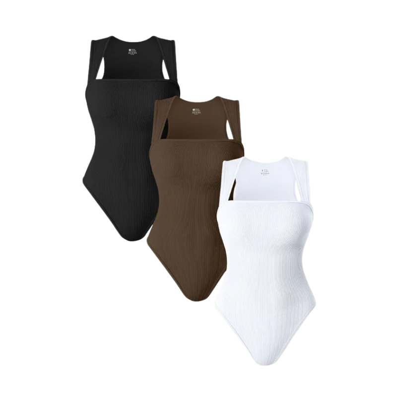 Noovea | Ärmellose Bodysuit mit eckigem Ausschnitt