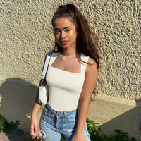 Noovea | Ärmellose Bodysuit mit eckigem Ausschnitt