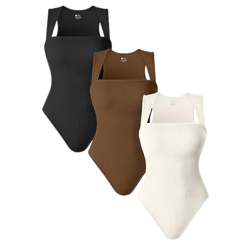 Noovea | Ärmellose Bodysuit mit eckigem Ausschnitt