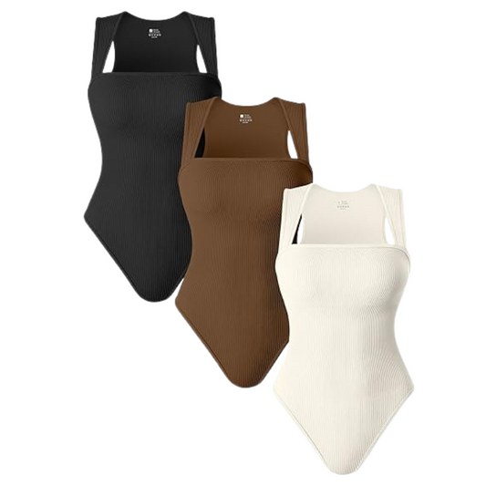 Noovea | Ärmellose Bodysuit mit eckigem Ausschnitt
