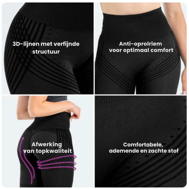 3D Legging – Noovea | Push-up, Slankere Taille & Luxe Comfort