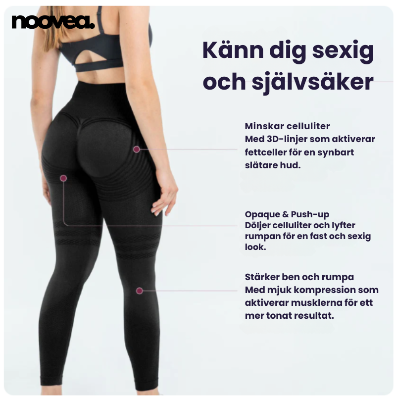3D-Leggings – Noovea | Push-up, Smalare Midja & Lyxig Komfort