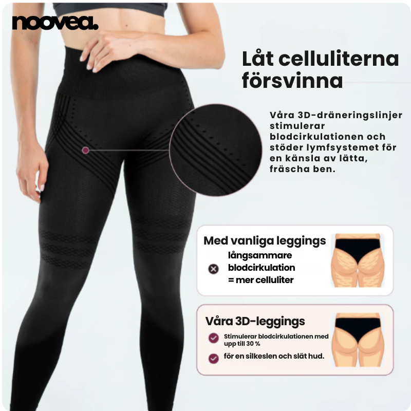3D-Leggings – Noovea | Push-up, Smalare Midja & Lyxig Komfort