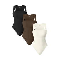 Noovea | Ärmellose Bodysuit mit eckigem Ausschnitt