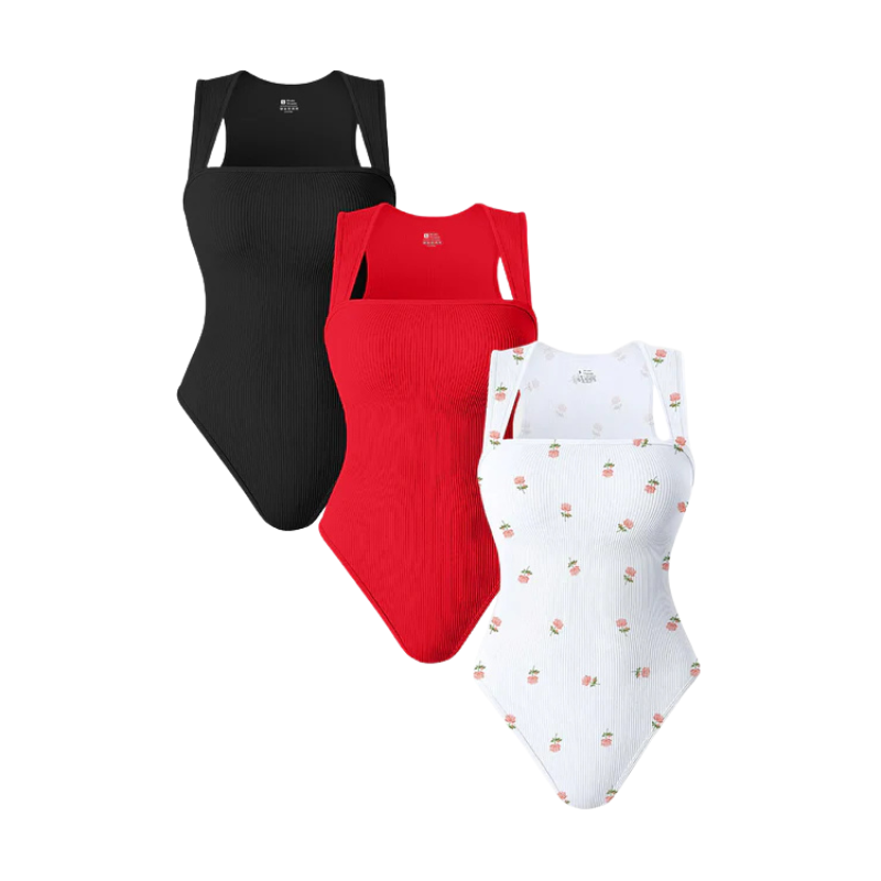 Noovea | Ärmellose Bodysuit mit eckigem Ausschnitt
