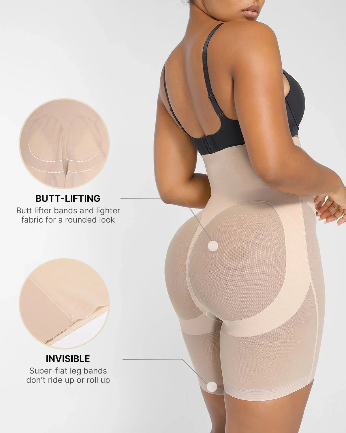BOOT-YEAH™ MeshSmooth™ High-Waisted Mid Thigh Short