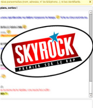 <h4>Chat Skyrock</h4>Création d'un outil de web chat avec visio-conférence, sans plugin additionnel (Flex / AS 3 / Red 5). Réalisé en 2007 et toujours utilisé 7 années après !